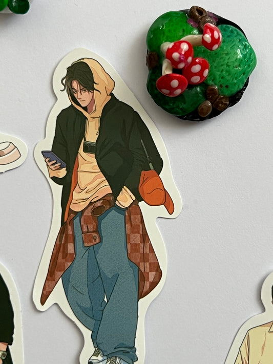 Boys' Fashion Die-Cut Stickers - 9pcs (Random)