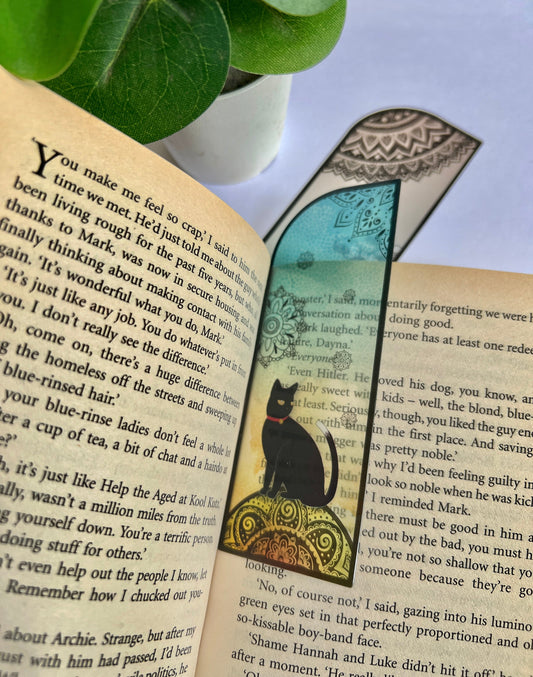 Mystical Mandala Black Cat Bookmark - Set of 2 Little Things