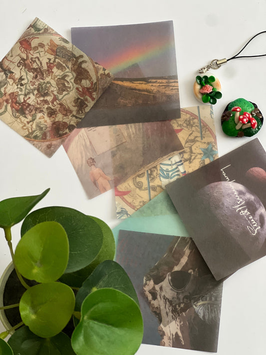 Celestial Themed Mini Journaling Sticker – Set of 7 Little Things