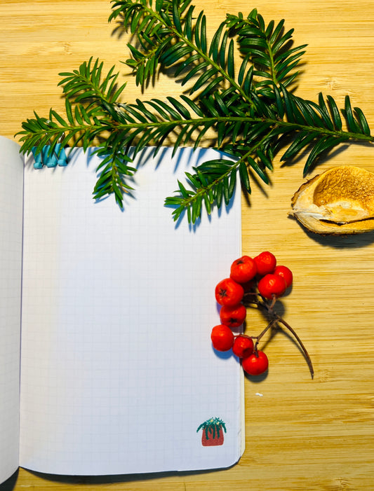 📓 Mini Pocket Grid Notebook + Free Deco Sheets