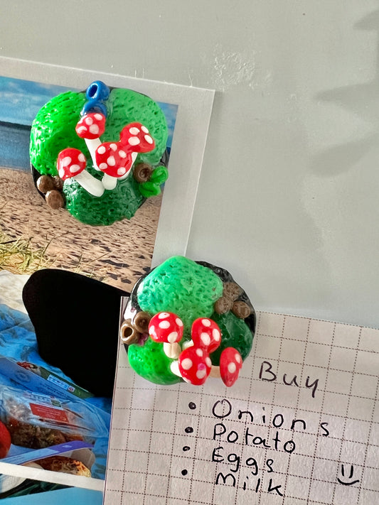 Mini Mushroom Forest Fridge Magnet