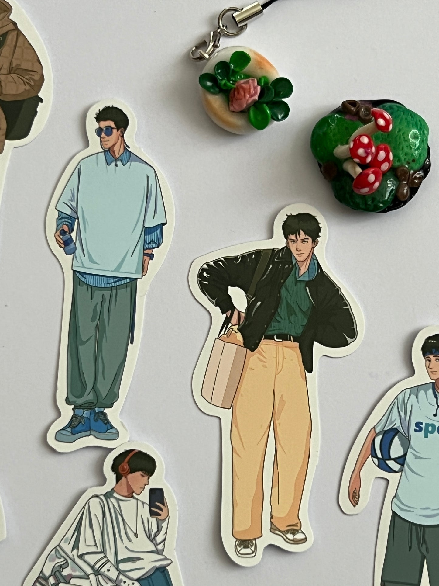 Boys' Fashion Die-Cut Stickers - 9pcs (Random)
