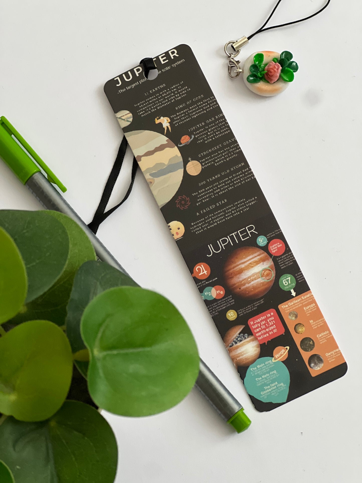 Astronomy-Inspired Paper Bookmarks – Set of 4 | Planets Designs