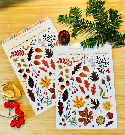 🍁 LIMITED EDITION | Autumn Sticker Sheet - journal planner scrapbook stickers | fall stickers
