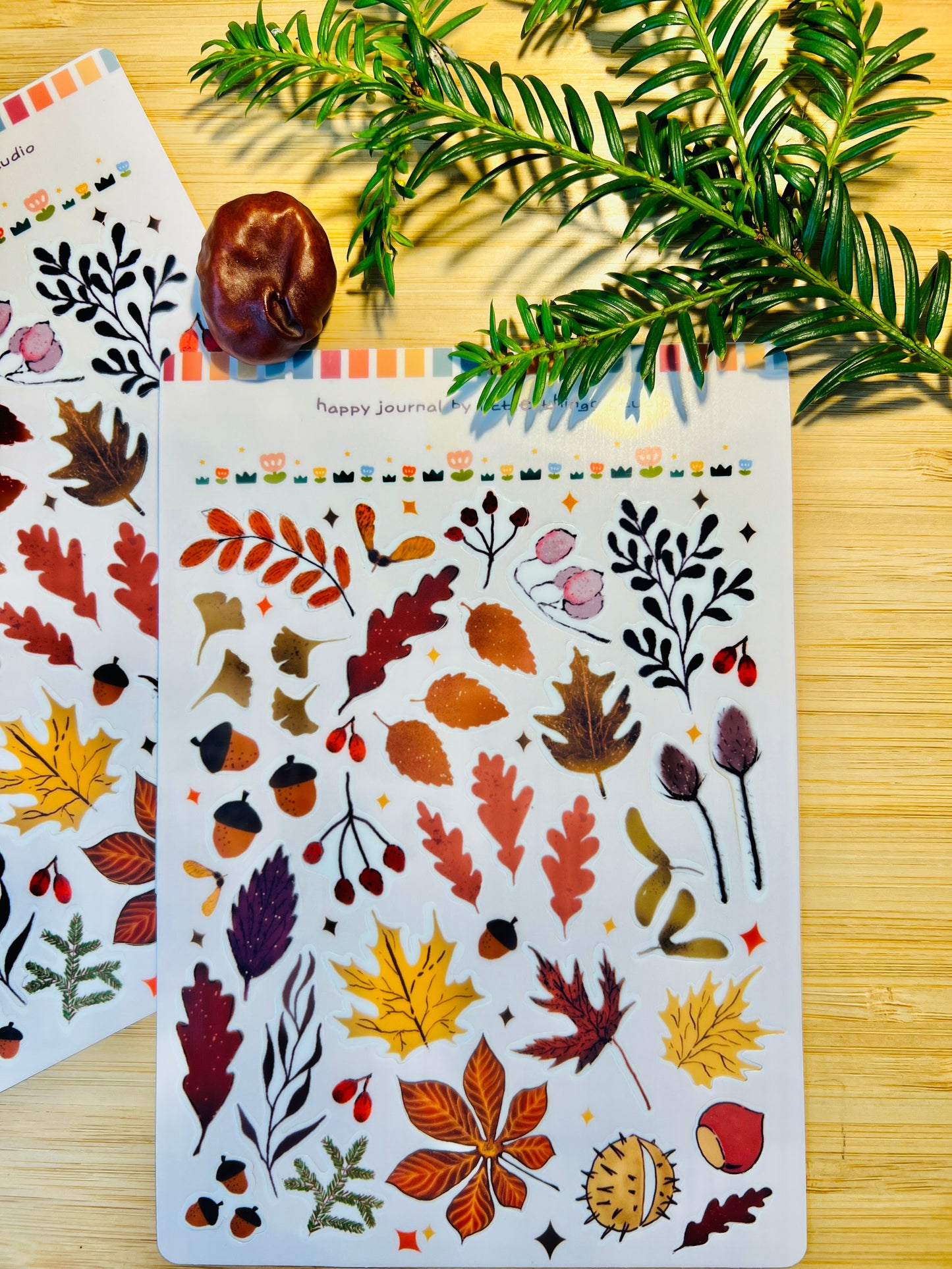 🍁 LIMITED EDITION | Autumn Sticker Sheet - journal planner scrapbook stickers | fall stickers