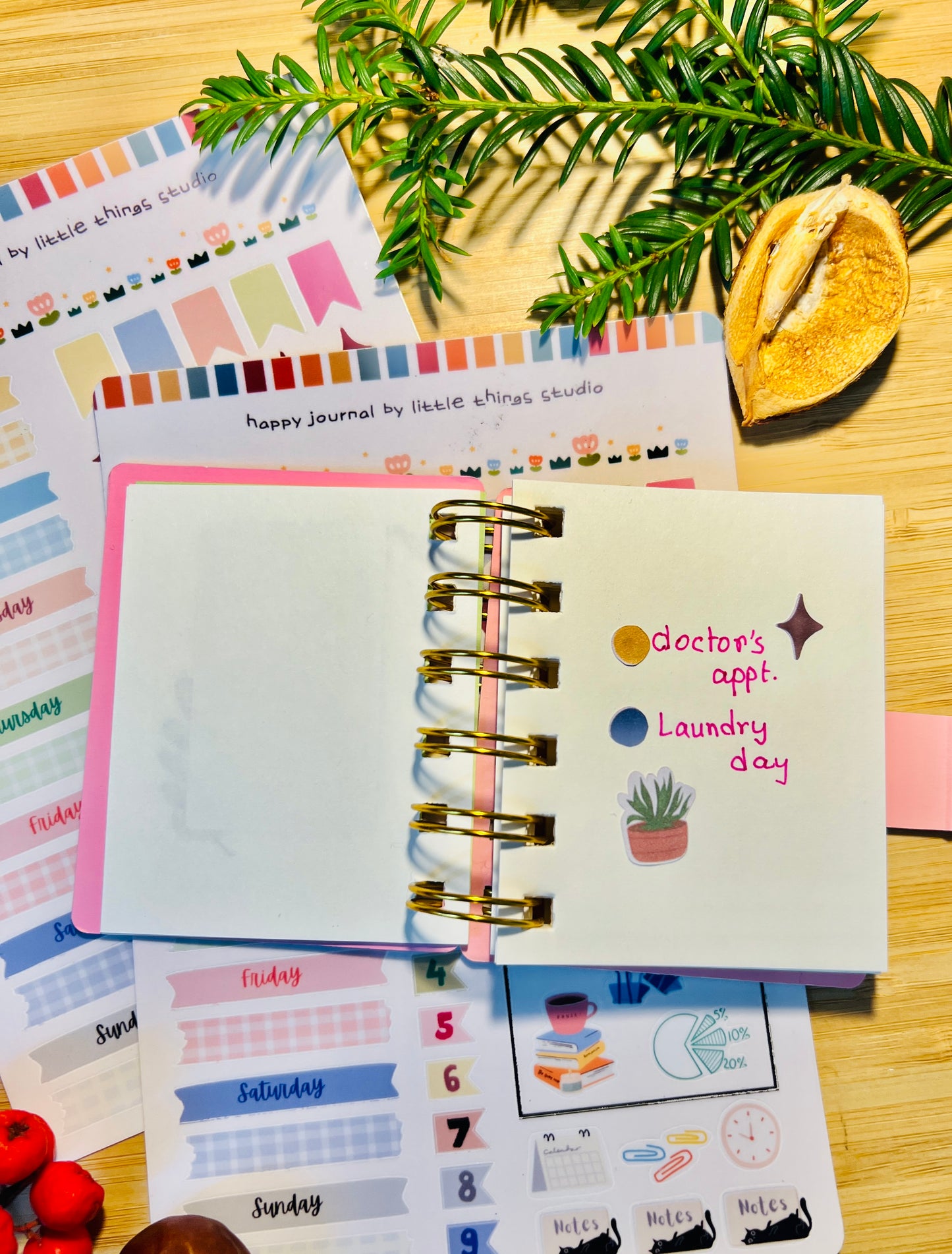 📓 Bullet Journal Sticker Sheet – Weekly Planning | Deco Stickers