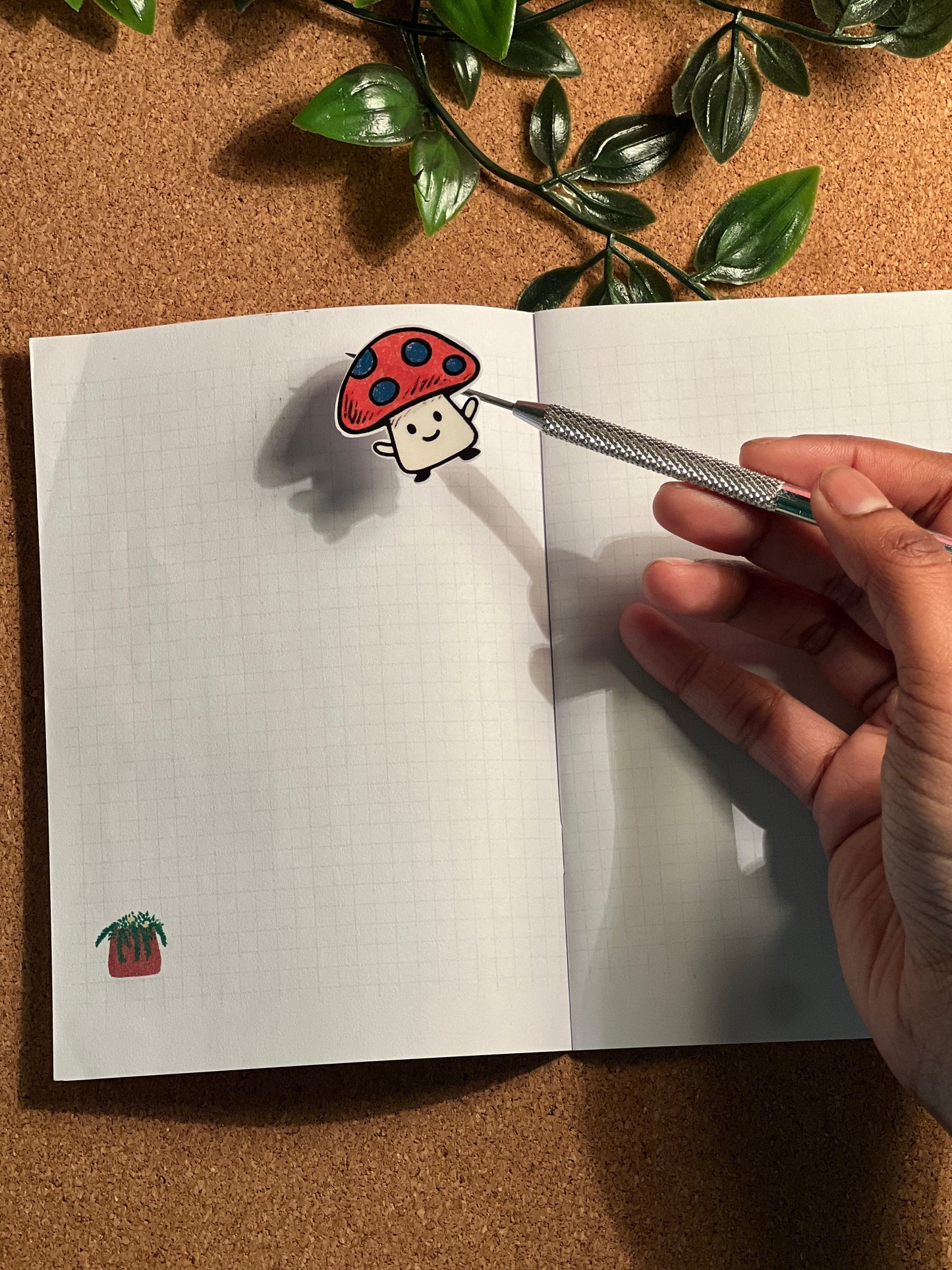 Mushroom Sticker Flakes | Deco journal Sticker | Scrapbooking flakes Little Things