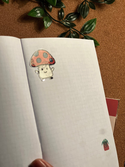 Mushroom Sticker Flakes | Deco journal Sticker | Scrapbooking flakes Little Things