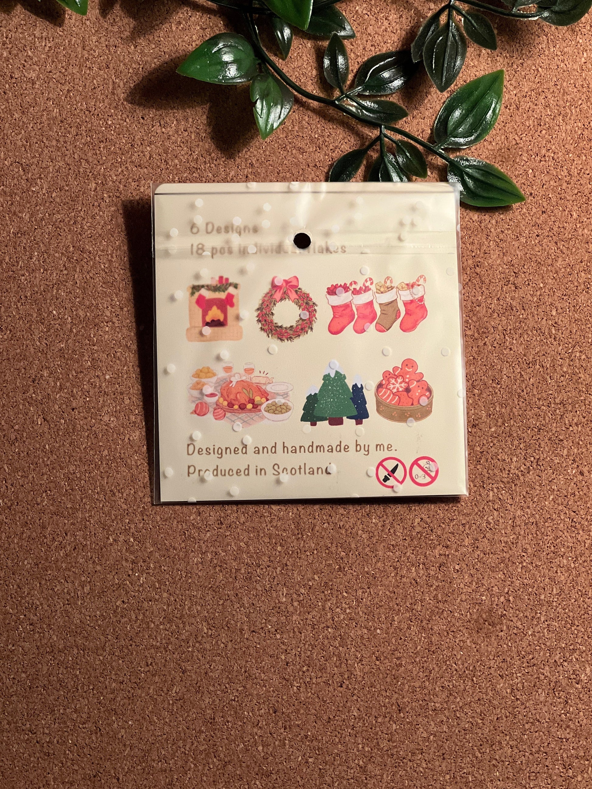 Christmas Sticker Flakes | Holidays Deco journal Sticker | Scrapbooking flakes Little Things