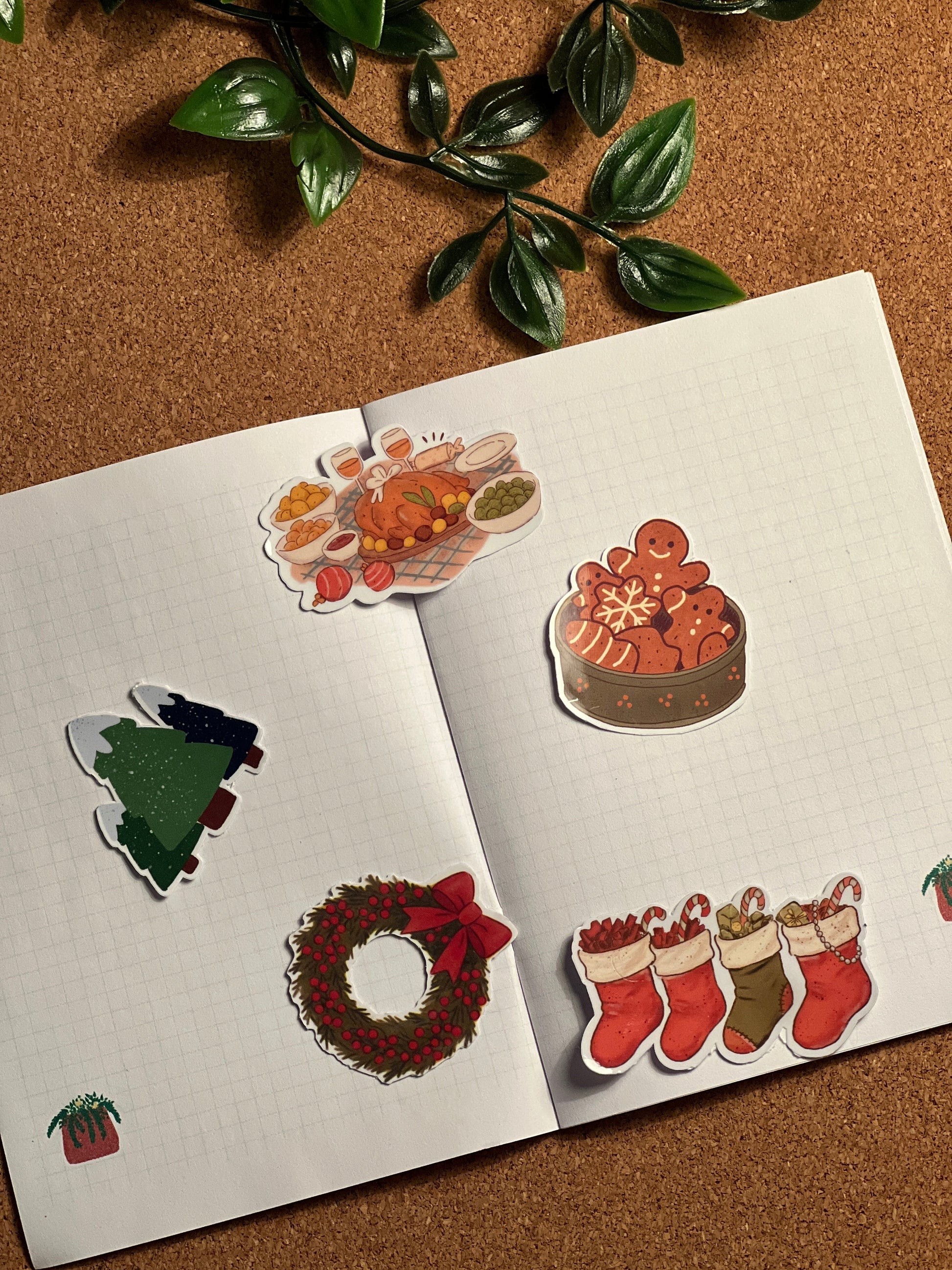 Christmas Sticker Flakes | Holidays Deco journal Sticker | Scrapbooking flakes Little Things